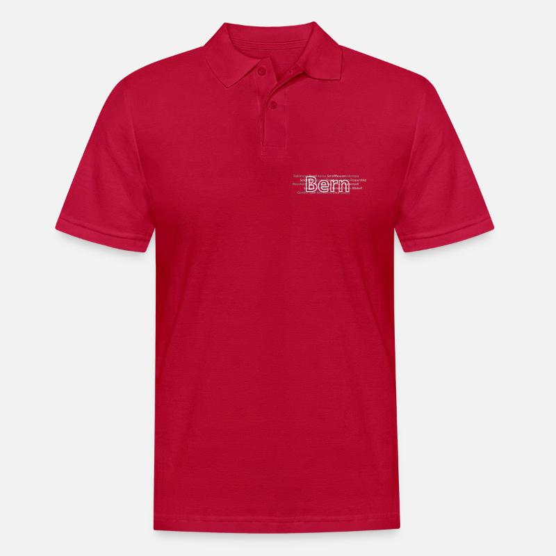 Schweizer Städte Bern - Männer Poloshirt - cherry red