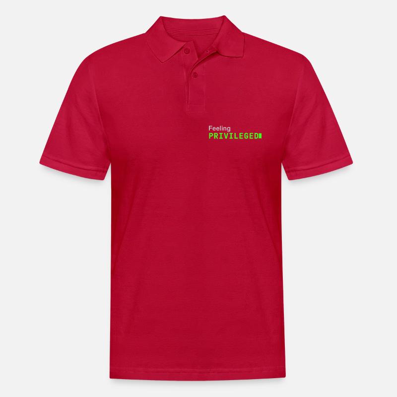 Feeling Privileged | Developer mood - Männer Poloshirt - cherry red