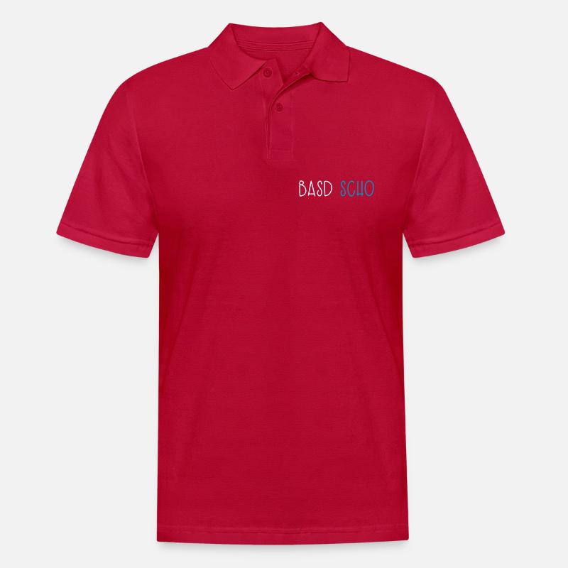 Basd Scho Bavière Dialecte bavarois - Polo Homme - cherry red