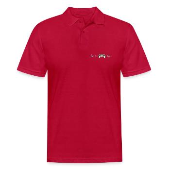 Herzschlag Gaming-Controller - Männer Poloshirt - cherry red - Vorne - Jaron (178cm)