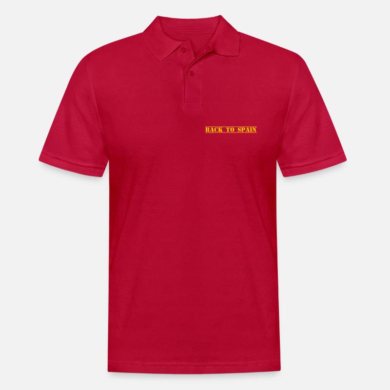 Spain Spanien - Männer Poloshirt - cherry red