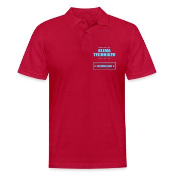 Klimawandel Klimatechniker - Männer Poloshirt - cherry red - Vorne - Jaron (178cm)