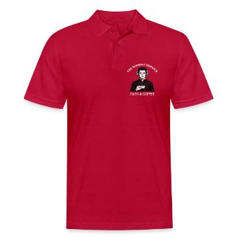 VOLUME 1 THE_SUNDAY SERVICE - Men's Polo Shirt - cherry red - Front - Jaron (178cm)