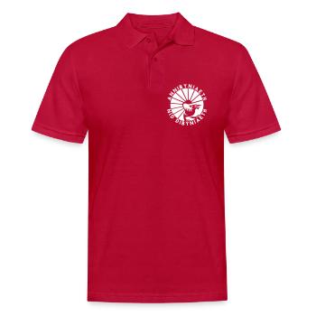 Annibyniaeth Nid Dibyniaeth - Männer Poloshirt - cherry red - Vorne - Jaron (178cm)