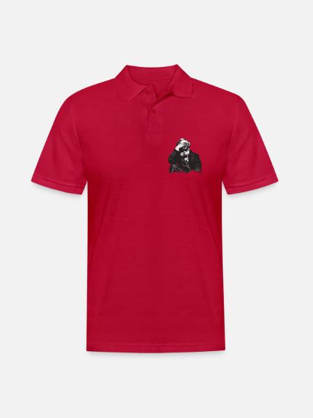 Marx Shocked - Männer Poloshirt - cherry red