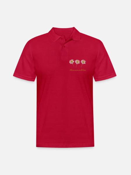 Blumenmädchen  - Männer Poloshirt - cherry red
