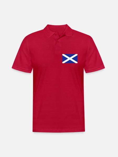 Schottland-Flagge - Männer Poloshirt - cherry red