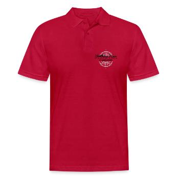 Koordinaten Cuxhaven - Männer Poloshirt - cherry red - Vorne - Jaron (178cm)