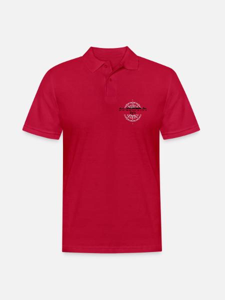 Koordinaten Sylt - Männer Poloshirt - cherry red