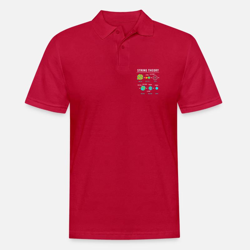 Quantenphysik Quanten Physik Quantensprung - Männer Poloshirt - cherry red