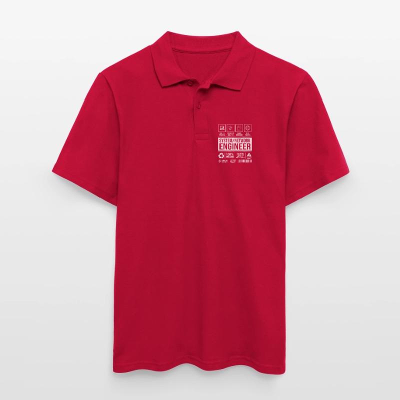 Network Computer Scientist Programmer Admin Men's Polo Shirt