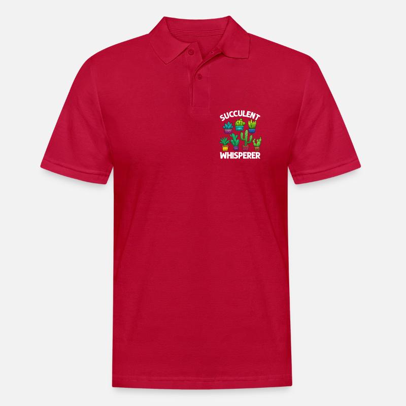 Saftiger Flüsterer - Männer Poloshirt - cherry red