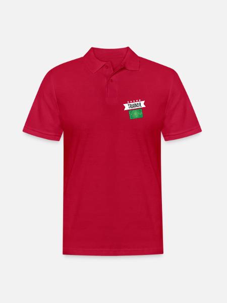 Trainer Taktiktafel - Männer Poloshirt - cherry red