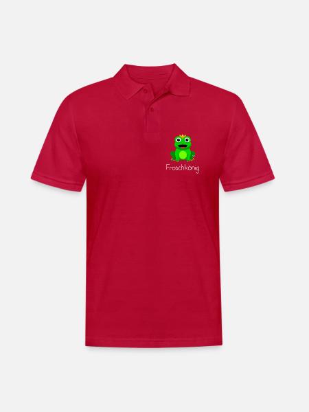 Froschkönig - Männer Poloshirt - cherry red