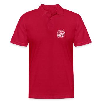 Bevor du fragst Nein lustige Büro Sprüche - Männer Poloshirt - cherry red - Vorne - Jaron (178cm)