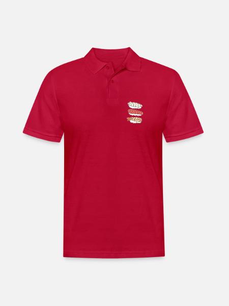 Sushi - Männer Poloshirt - cherry red
