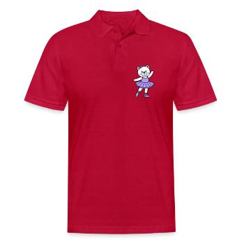 Ballet de l’ours - Polo Homme - cherry red - Devant - Jaron (178cm)