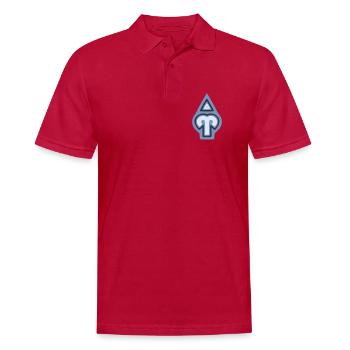 Zodiac Tribal Aries and Fire - Men's Polo Shirt - cherry red - Front - Jaron (178cm)