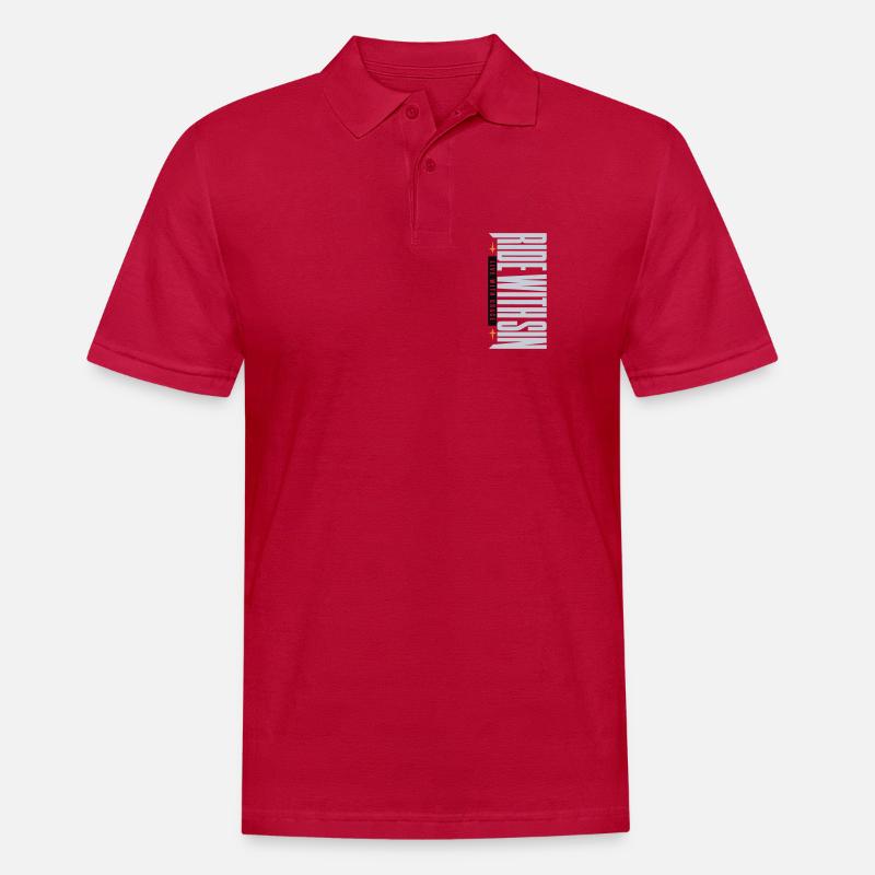 Sinners Live With Grace - Männer Poloshirt - cherry red
