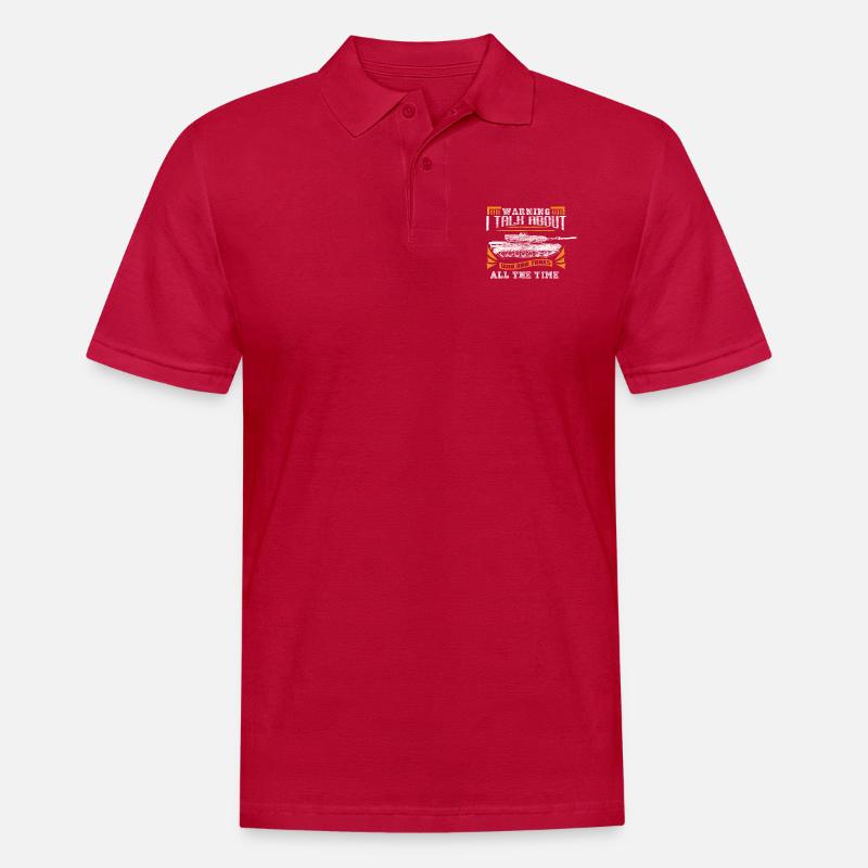 Panzer Panzerfahrer Tarnung Geschenkidee - Männer Poloshirt - cherry red