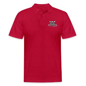 Zwei Böse Mäuse Wütend Frustriert Sauer Aggressiv - Männer Poloshirt - cherry red - Vorne - Jaron (178cm)