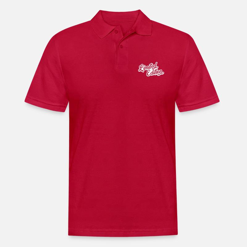 limited edition - Männer Poloshirt - cherry red