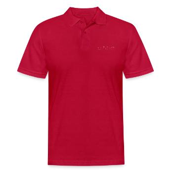 blumenwiese weiß - Männer Poloshirt - cherry red - Vorne - Jaron (178cm)