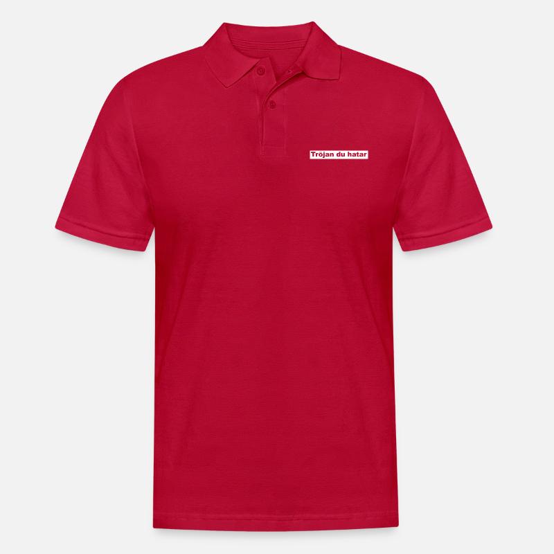 Pullover Sie hassen - Männer Poloshirt - cherry red