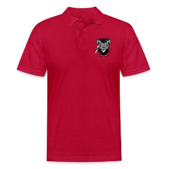 Hase College Schule Abschluss Abitur Zeugnis Süß - Männer Poloshirt - cherry red - Vorne - Jaron (178cm)