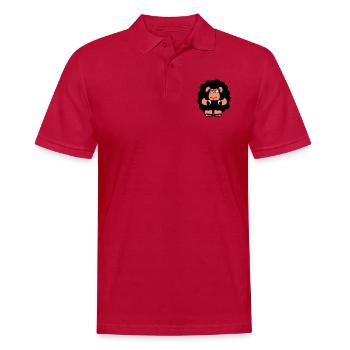 Schwarzes Schaf Traurig Unsicher Müde Lustig Süß - Männer Poloshirt - cherry red - Vorne - Jaron (178cm)