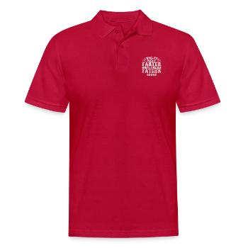 Das größte Farter der Welt - Männer Poloshirt - cherry red - Vorne - Jaron (178cm)