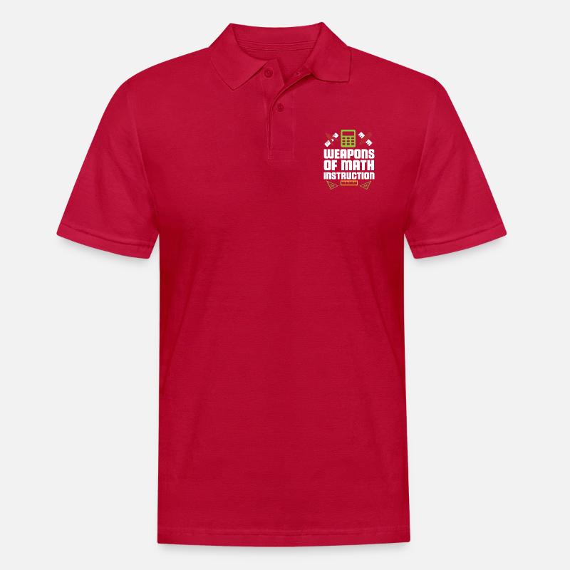 Math math teacher GEschenk - Men's Polo Shirt - cherry red