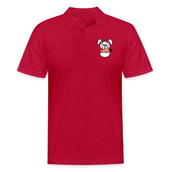 Lapin Monstre Maléfique Carotte Carotte Halloween Horreur - Polo Homme - cherry red - Devant - Jaron (178cm)