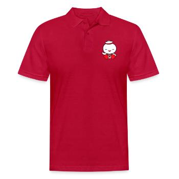 Canard marin marin marin chapeau de marin ondulant joyeusement - Polo Homme - cherry red - Devant - Jaron (178cm)