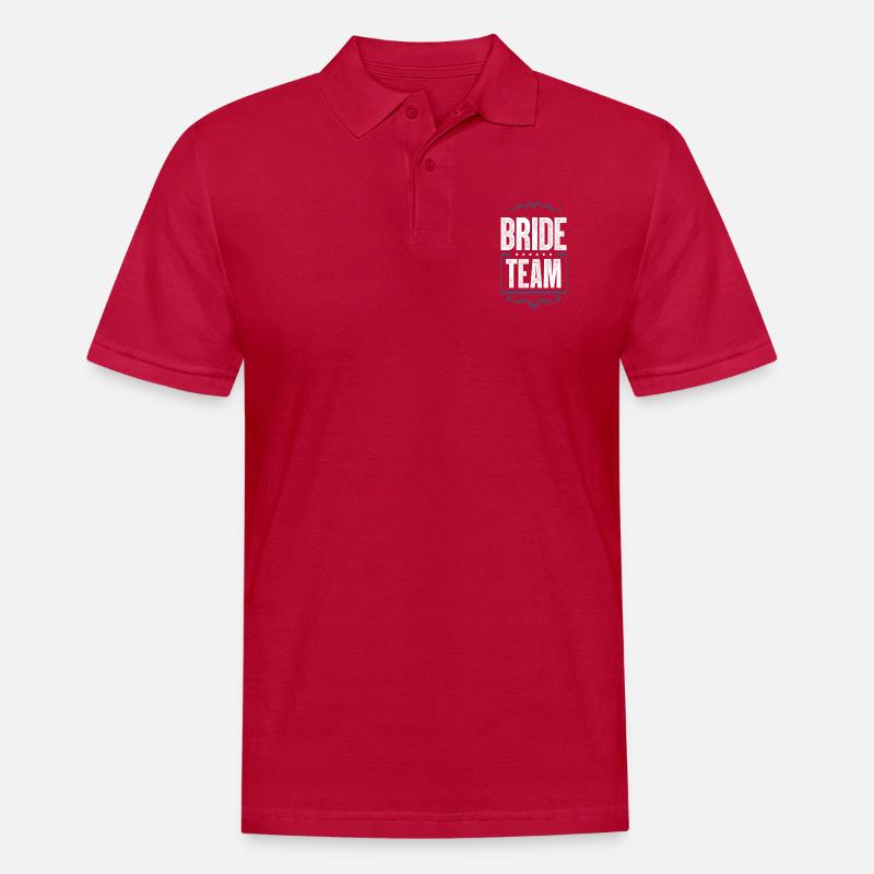 Bride Crew - Männer Poloshirt - cherry red
