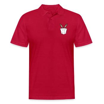 Lapin Oreilles De Lapin Trou Sac Caché Drôle Mignon - Polo Homme - cherry red - Devant - Jaron (178cm)