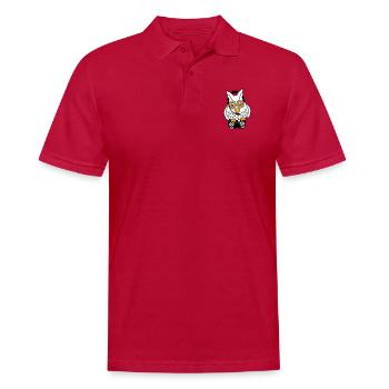 Gamer Owl Gaming Player Controller Headset Fun - Polo Homme - cherry red - Devant - Jaron (178cm)