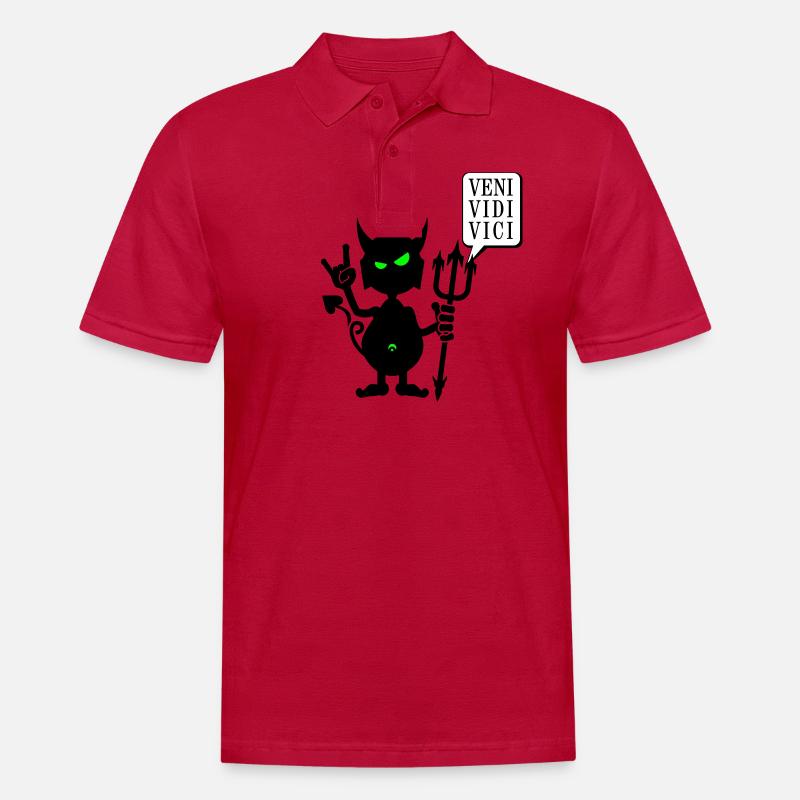 Teufel rocks / devil rocks (2c) - Männer Poloshirt - cherry red
