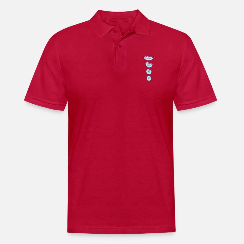 Asselroll - Männer Poloshirt - cherry red