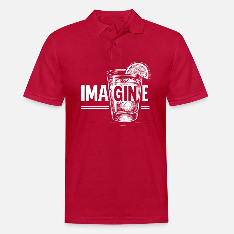 Imagine: Perfekte Geschenkidee! - Männer Poloshirt - cherry red