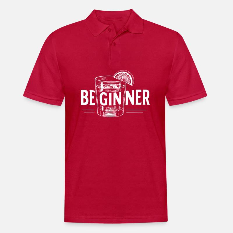 Beginner: Perfekte Geschenkidee für Anfänger! - Männer Poloshirt - cherry red
