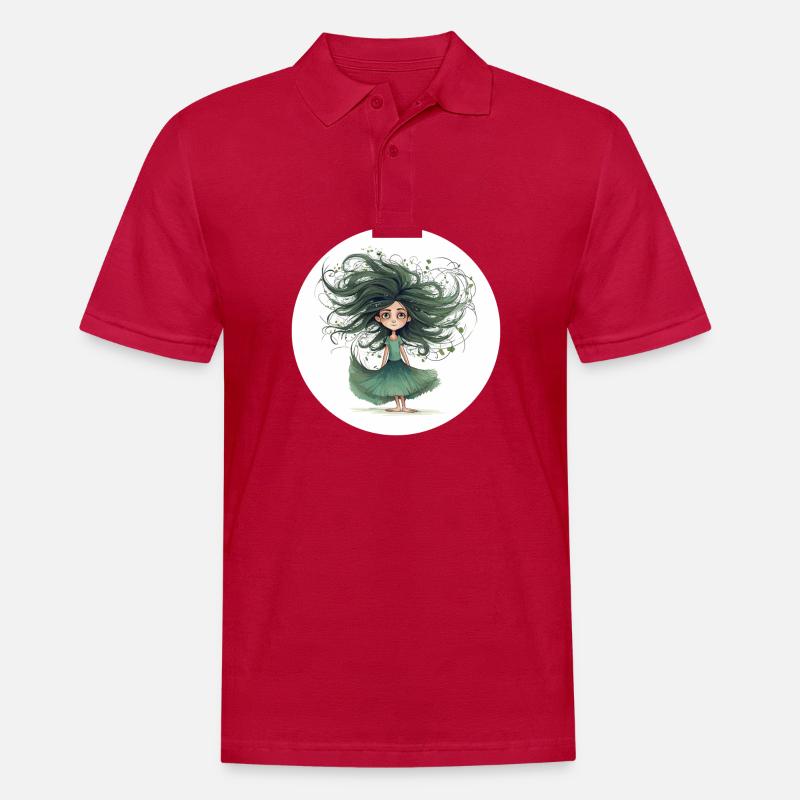 Waldfee - Männer Poloshirt - cherry red