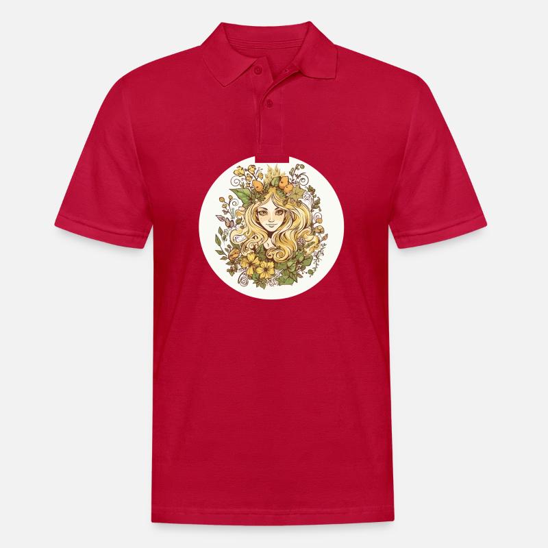 Waldfee - Männer Poloshirt - cherry red