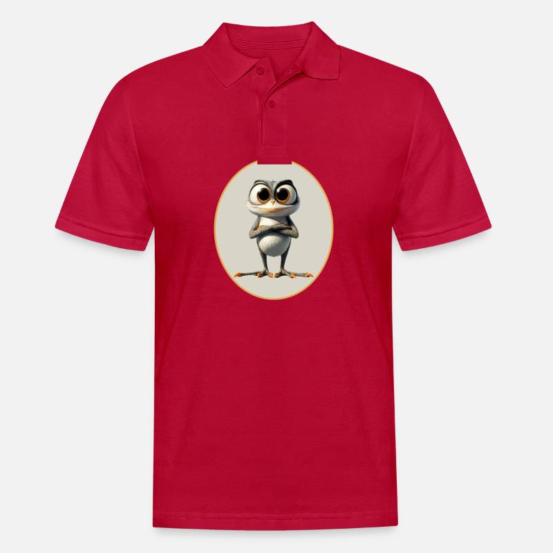 Frosch - Männer Poloshirt - cherry red
