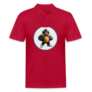Gorilla - Männer Poloshirt - cherry red - Vorne - Jaron (178cm)