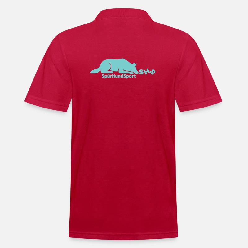 SHS Logo mint - Männer Poloshirt - cherry red