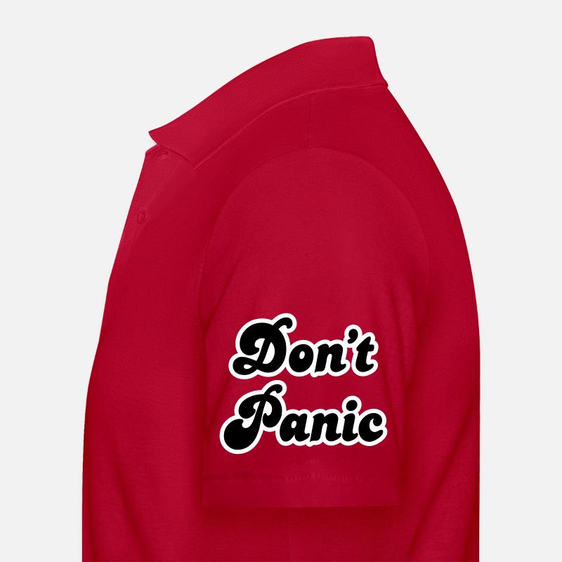 Don't panic - Männer Poloshirt - cherry red