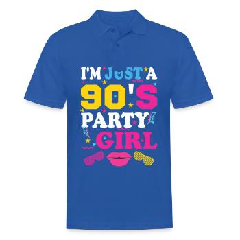 90 ́s girl 90s mädchen 1990 Girl Music Dancing - Men's Polo Shirt - royal blue - Front - Kai (181cm)