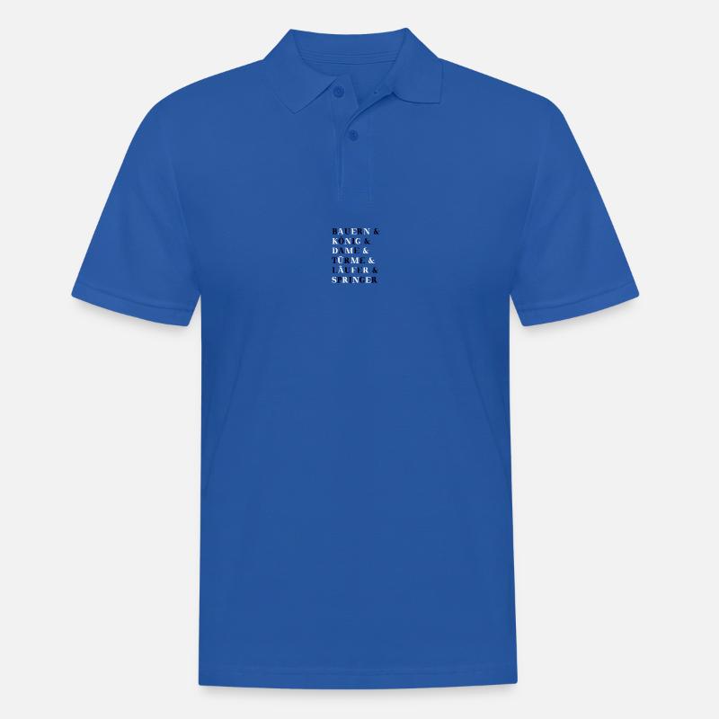 Schach Schachfiguren Geschenkidee - Männer Poloshirt - Royalblau