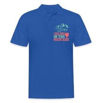 Mountains hiking Nature outdoor - Men's Polo Shirt - royal blue - Front - Kai (181cm)